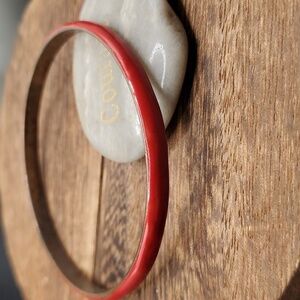 B2703 retro red well made‎ 1940s vintage bracelet